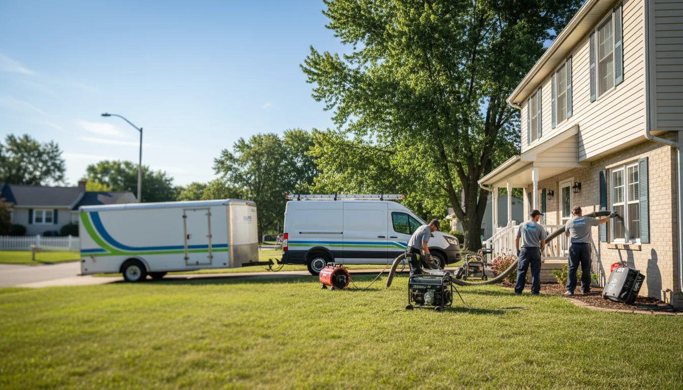Flooded Basement Restoration And Cleanup With Repair in Wayne, MI near me